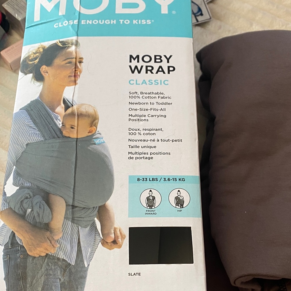 Moby wrap - Slate Gray- Brand New
